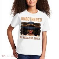 Unbothered By Negative Souls Juneteenth Black Women Freedom Kids T-Shirt thumb 2