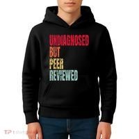 Undiagnosed But Peer Reviewed Kids Hoodie thumb 4