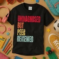 Undiagnosed But Peer Reviewed Kids T-Shirt thumb 3