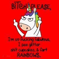 Unicorn Bitch please I'm so fucking fabulous Gifts Santa Hat thumb 1