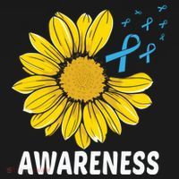 Unflower Blue Ribbon Prostate Colon Cancer Awareness Gifts Women's Tank Top thumb 5