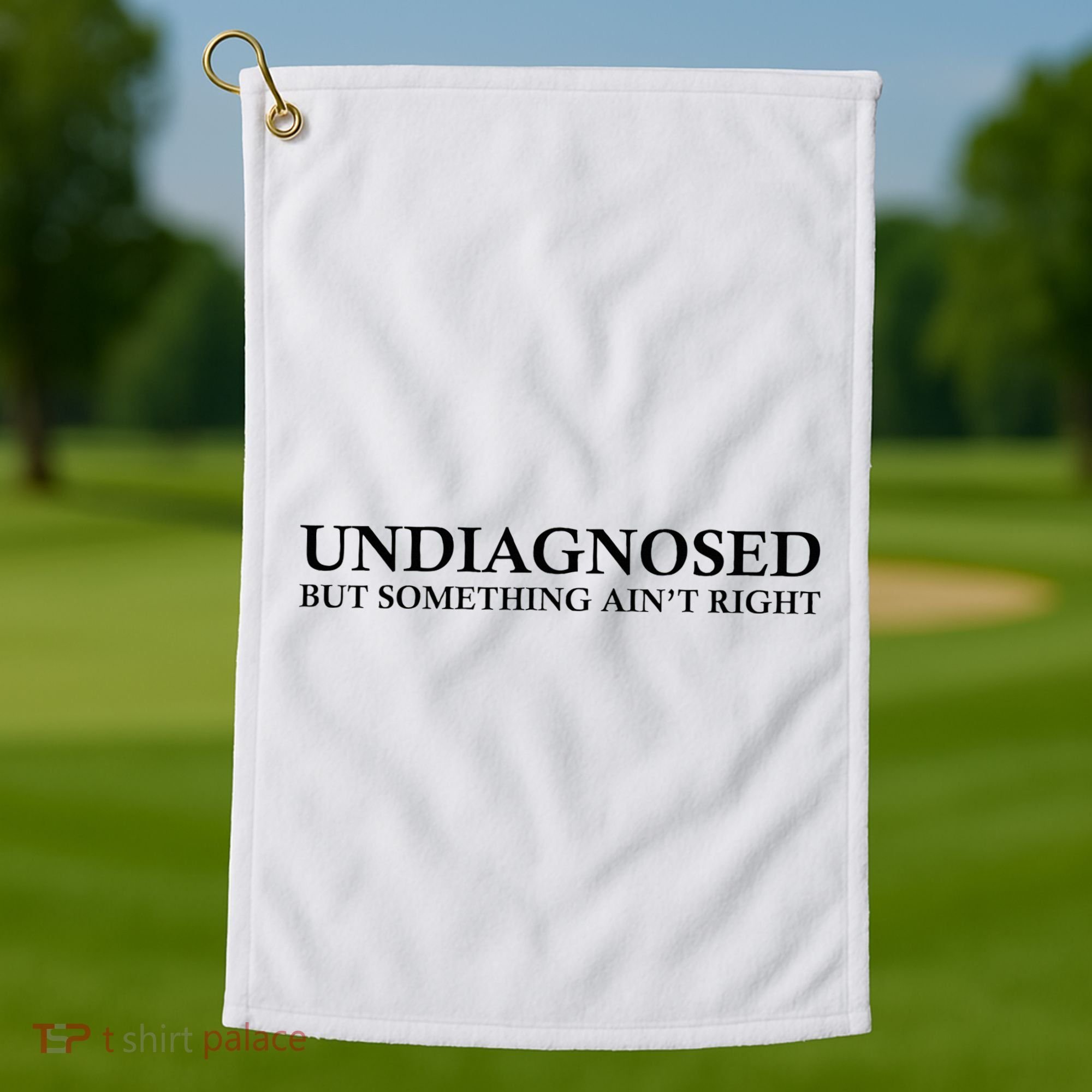 Undiagnosed But Something AinT Right Golf Towel