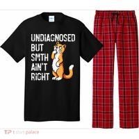 Undiagnosed But Something AinT Right Funny Cat Saying Meme Pajama Set thumb 0