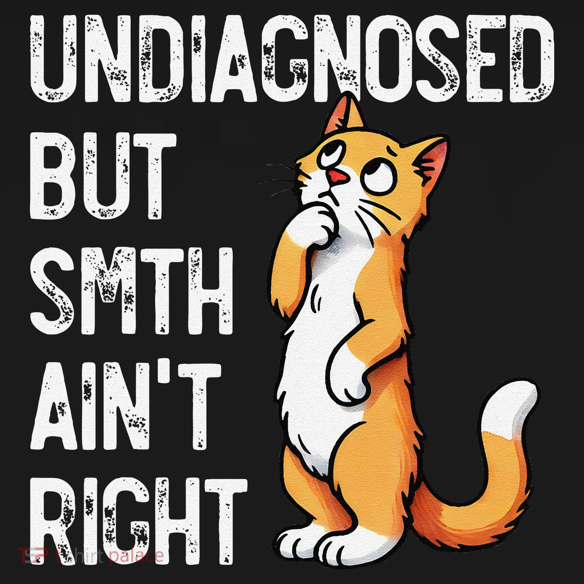 Undiagnosed But Something AinT Right Funny Cat Saying Meme Tote Bag