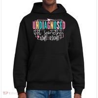 Undiagnosed But Somethin’ Aint Right Undiagnosed District V.I.T. Heavyweight Hoodie thumb 0