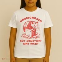 Undiagnosed But Something AinT Right Jumper Vintage Opossum Mental Health T-Shirt thumb 4