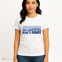 Undiagnosed But Something AinT Right Funny Sayings Mental Health Awareness Women's T-Shirt thumb 4