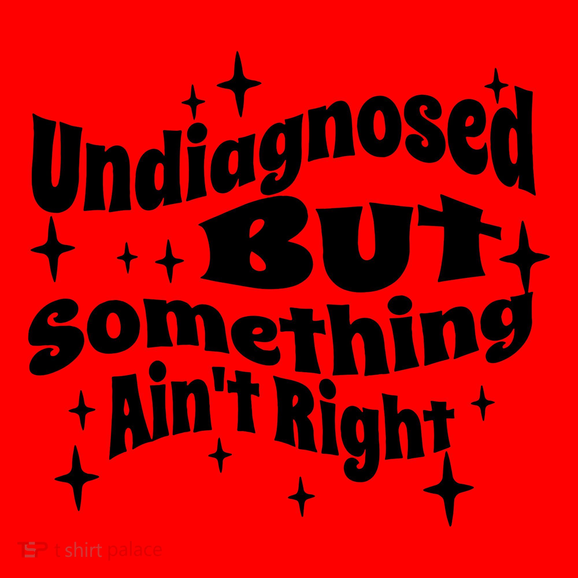 Undiagnosed But Something AinT Right Funny Meme Santa Hat