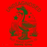 Undiagnosed But Something Is Wrong Funny Silly Goose Santa Hat thumb 1