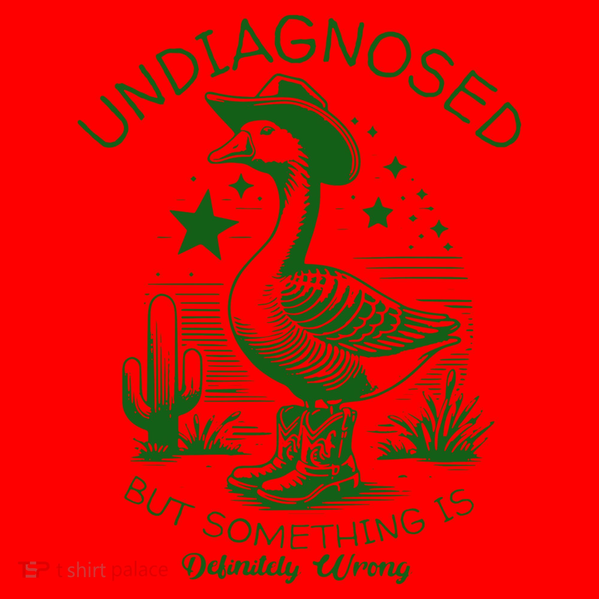 Undiagnosed But Something Is Wrong Funny Silly Goose Santa Hat