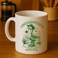 Undiagnosed But Something Is Wrong Funny Silly Goose Coffee Mug thumb 4