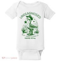 Undiagnosed But Something Is Wrong Funny Silly Goose Baby Bodysuit thumb 0