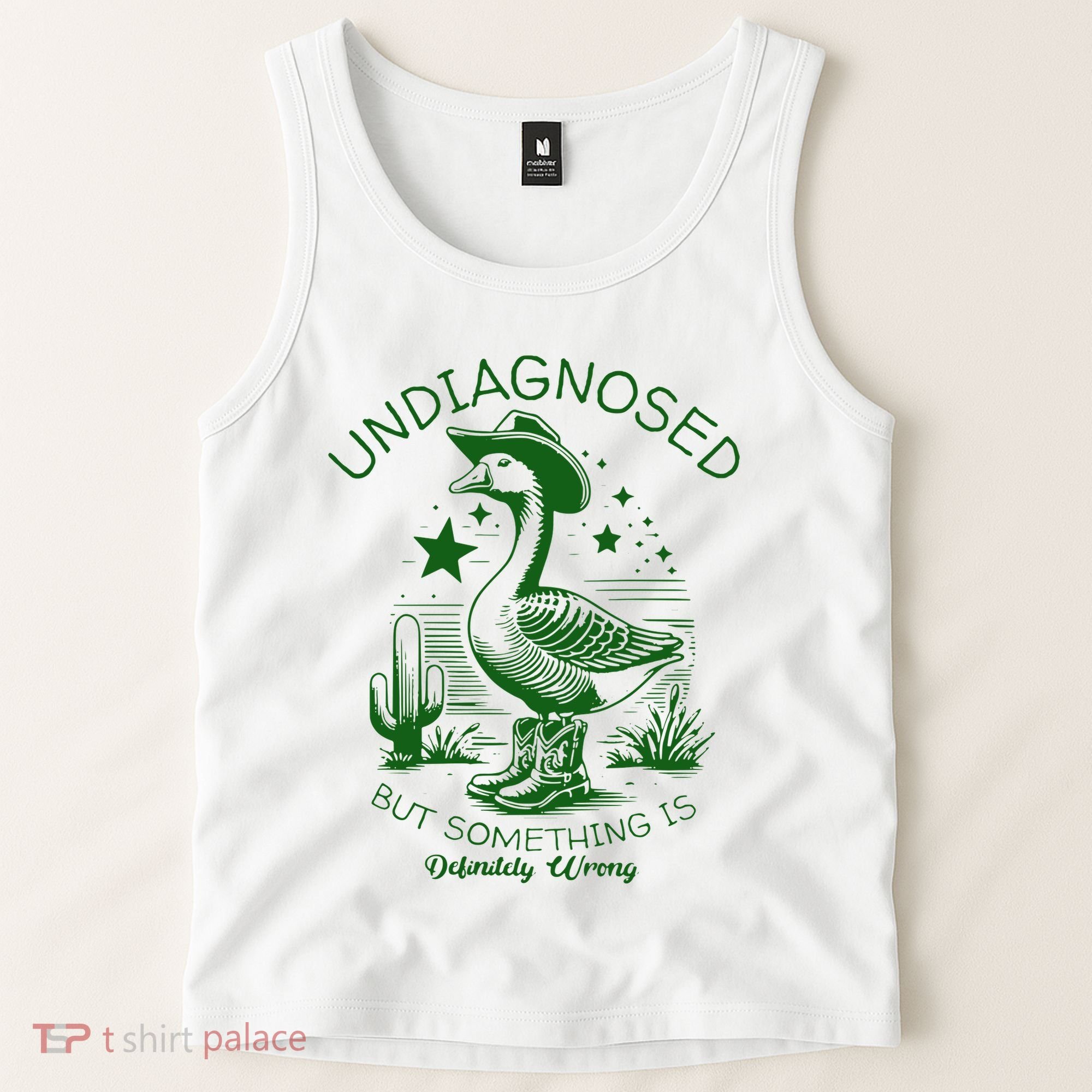 Undiagnosed But Something Is Wrong Funny Silly Goose Tank Top