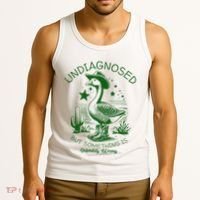 Undiagnosed But Something Is Wrong Funny Silly Goose Tank Top thumb 3