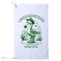 Undiagnosed But Something Is Wrong Funny Silly Goose Golf Towel thumb 0