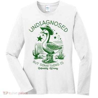 Undiagnosed But Something Is Wrong Funny Silly Goose Women's Long Sleeve Shirt