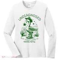 Undiagnosed But Something Is Wrong Funny Silly Goose Women's Long Sleeve Shirt thumb 0