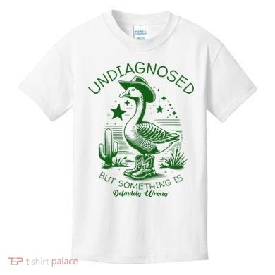 Undiagnosed But Something Is Wrong Funny Silly Goose Kids T-Shirt