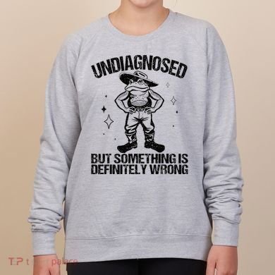 Undiagnosed But Something Is Definitely Wrong Cowboy Frog Women's Sweatshirt