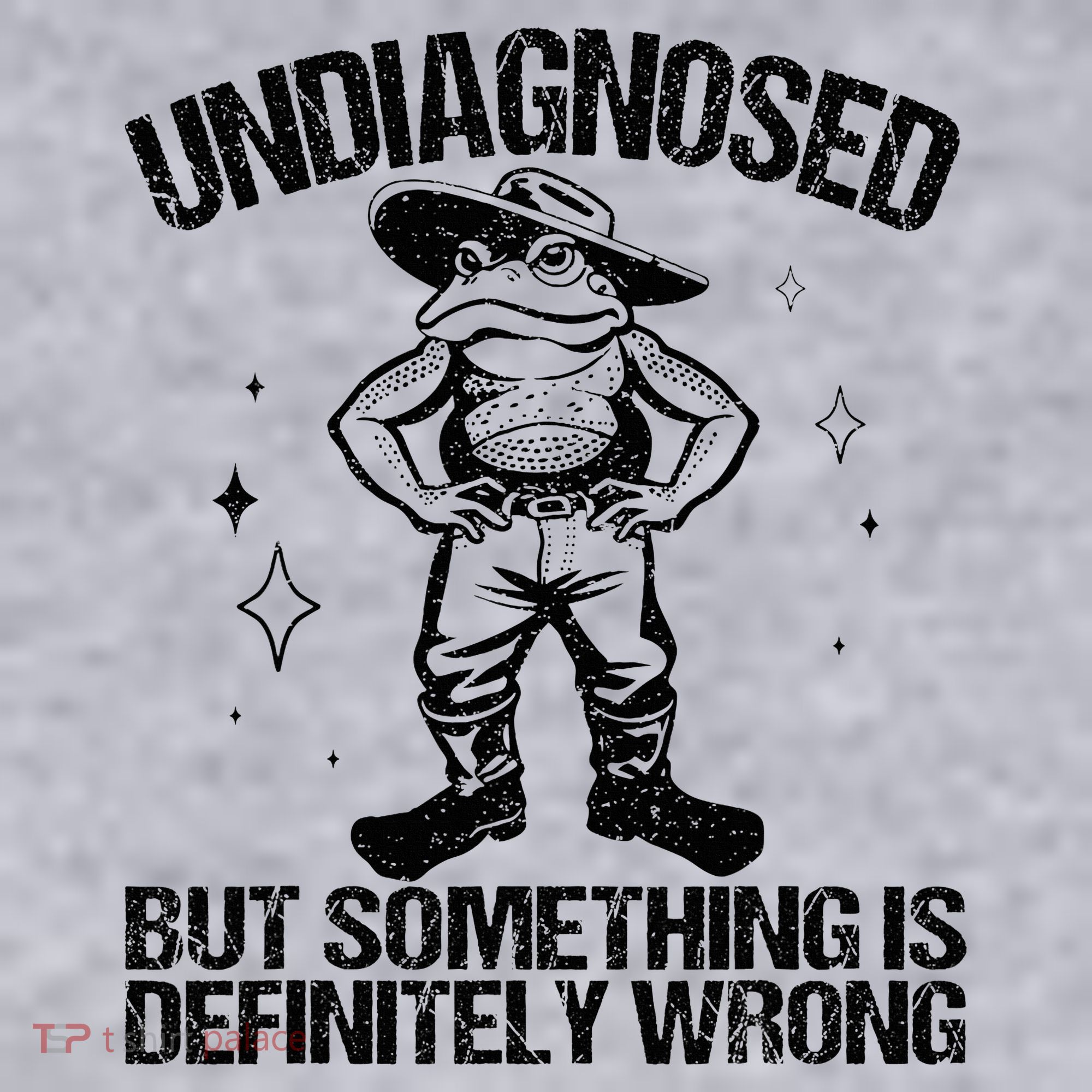 Undiagnosed But Something Is Definitely Wrong Cowboy Frog Women's Sweatshirt