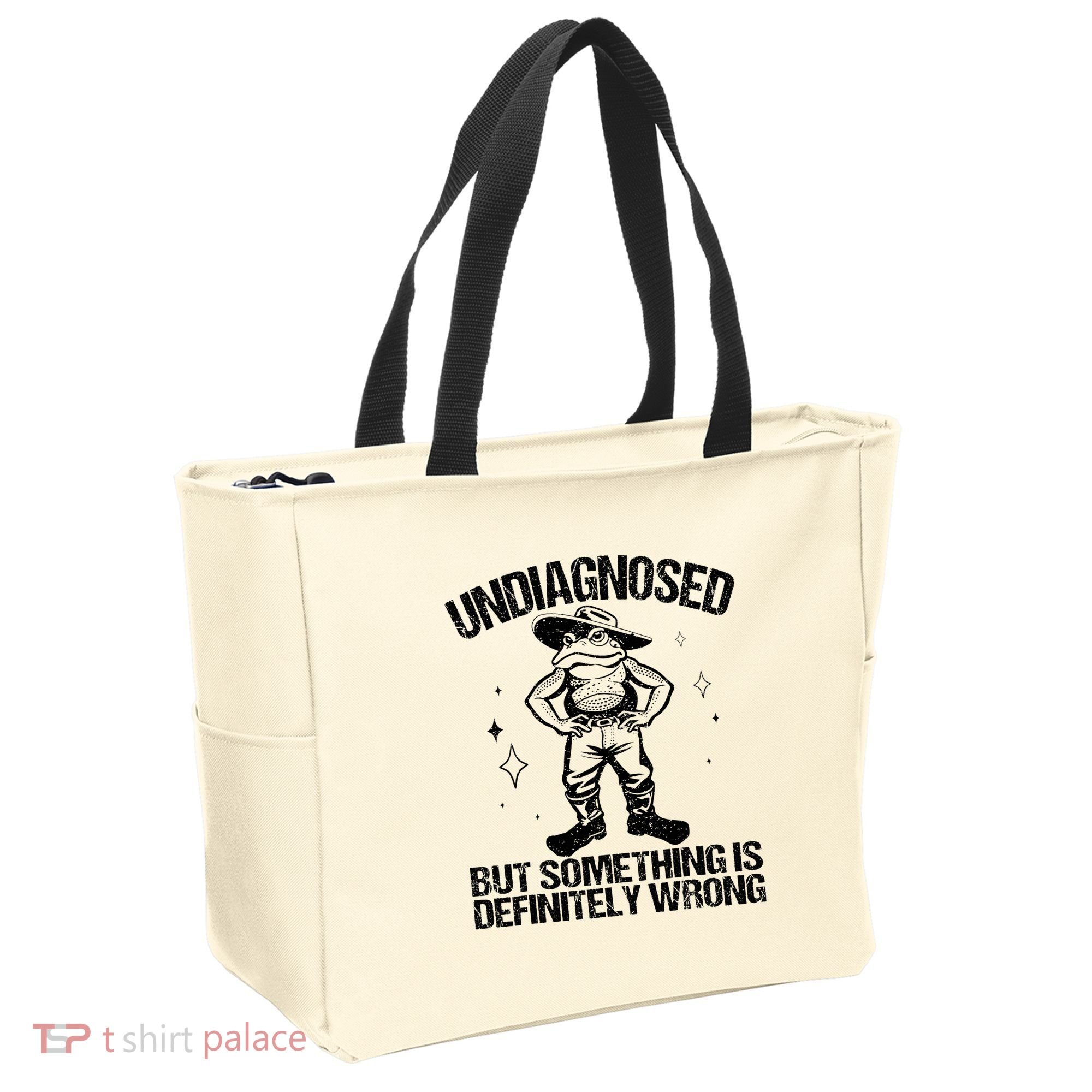 Undiagnosed But Something Is Definitely Wrong Cowboy Frog Tote Bag