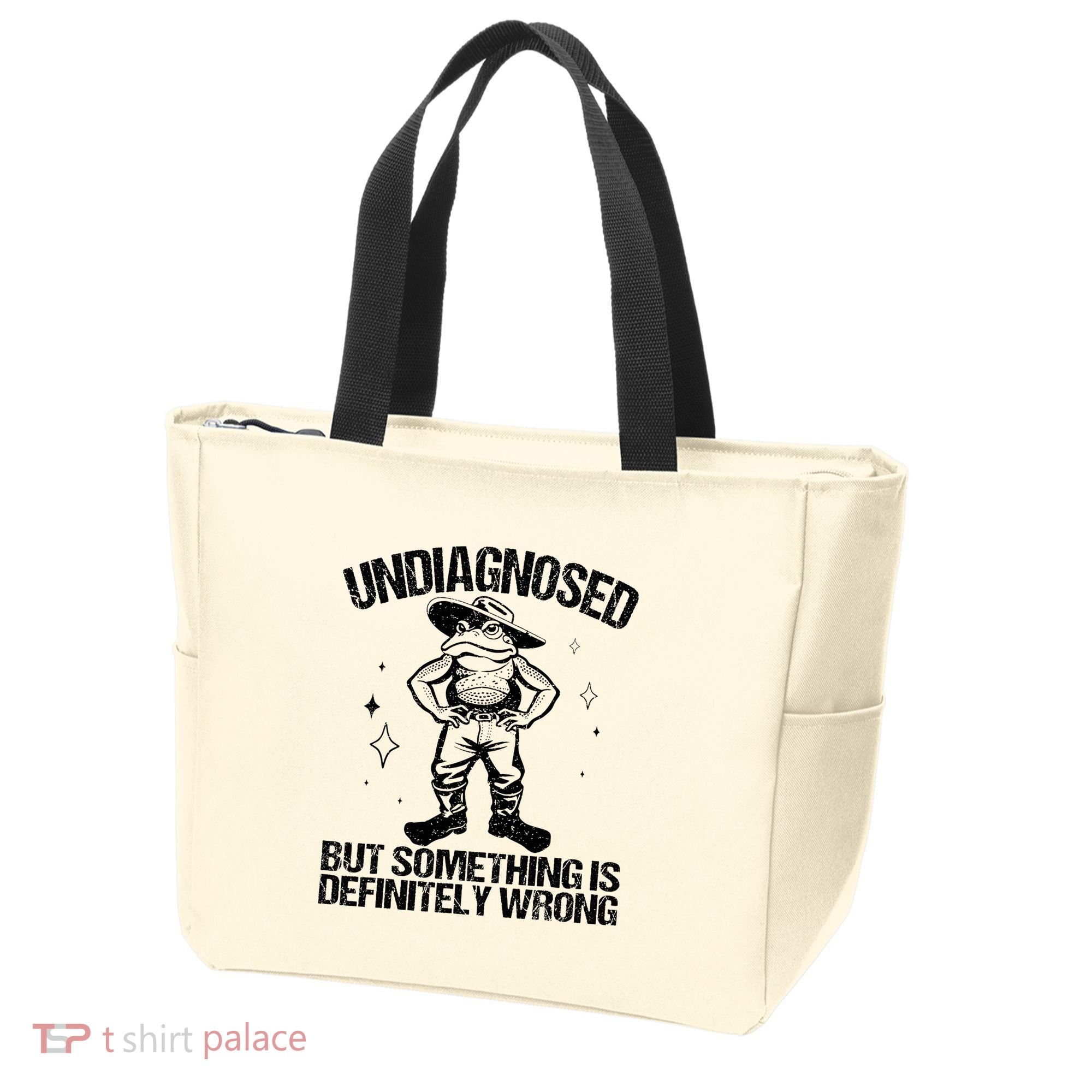 Undiagnosed But Something Is Definitely Wrong Cowboy Frog Tote Bag