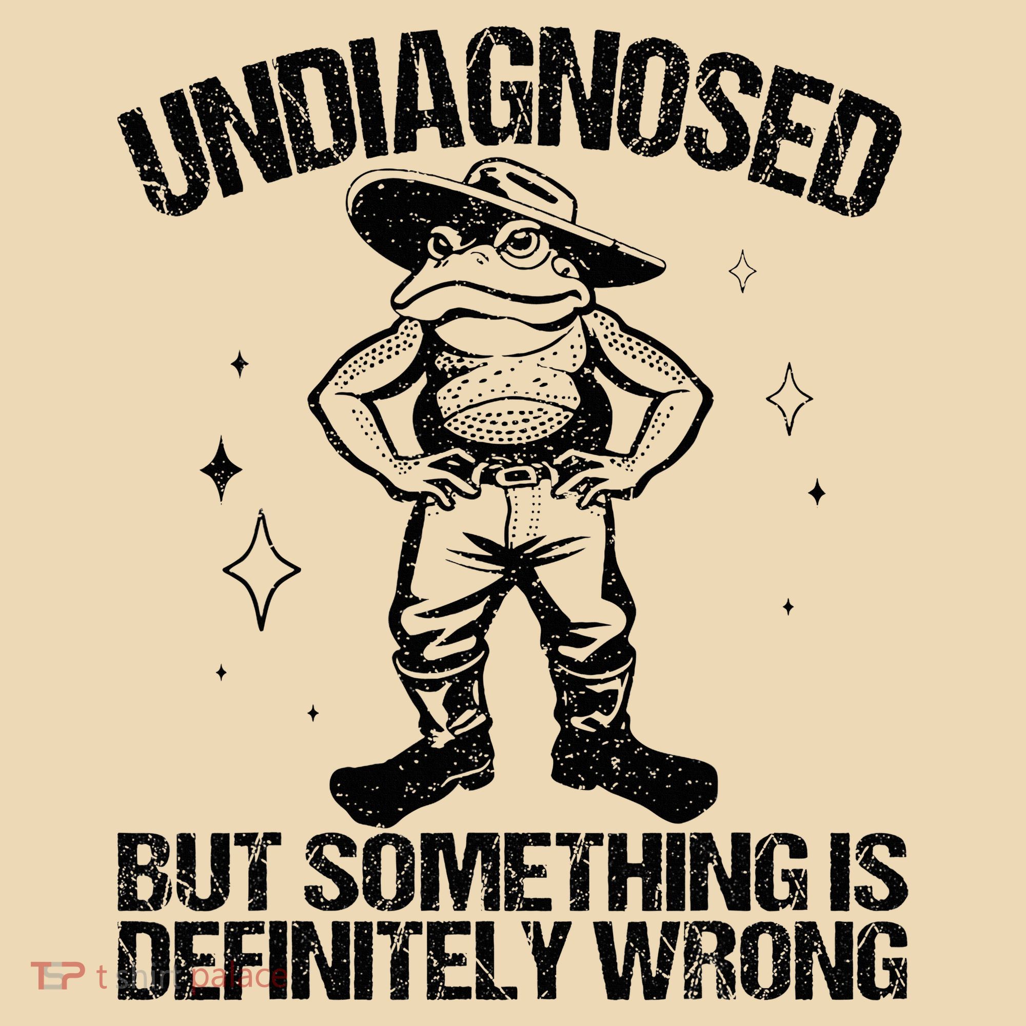 Undiagnosed But Something Is Definitely Wrong Cowboy Frog Tote Bag