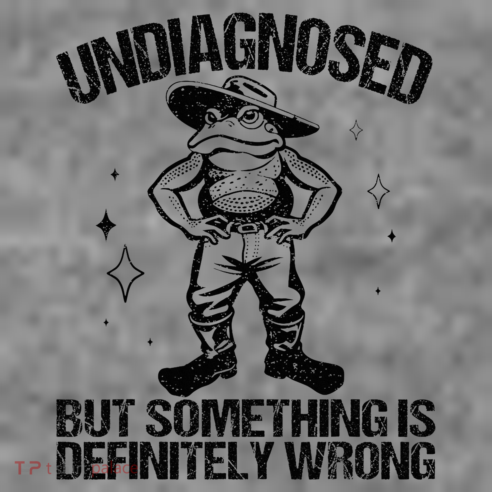 Undiagnosed But Something Is Definitely Wrong Cowboy Frog Toddler Hoodie