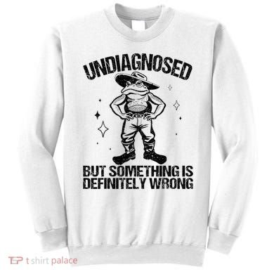 Undiagnosed But Something Is Definitely Wrong Cowboy Frog Sweatshirt