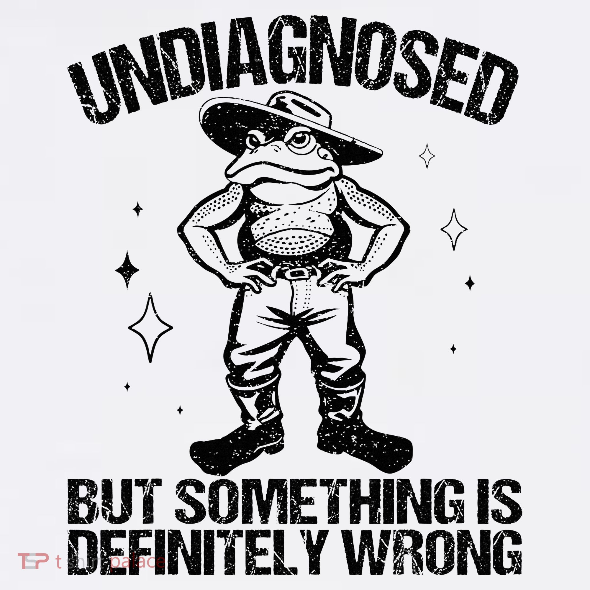 Undiagnosed But Something Is Definitely Wrong Cowboy Frog Pajama Set