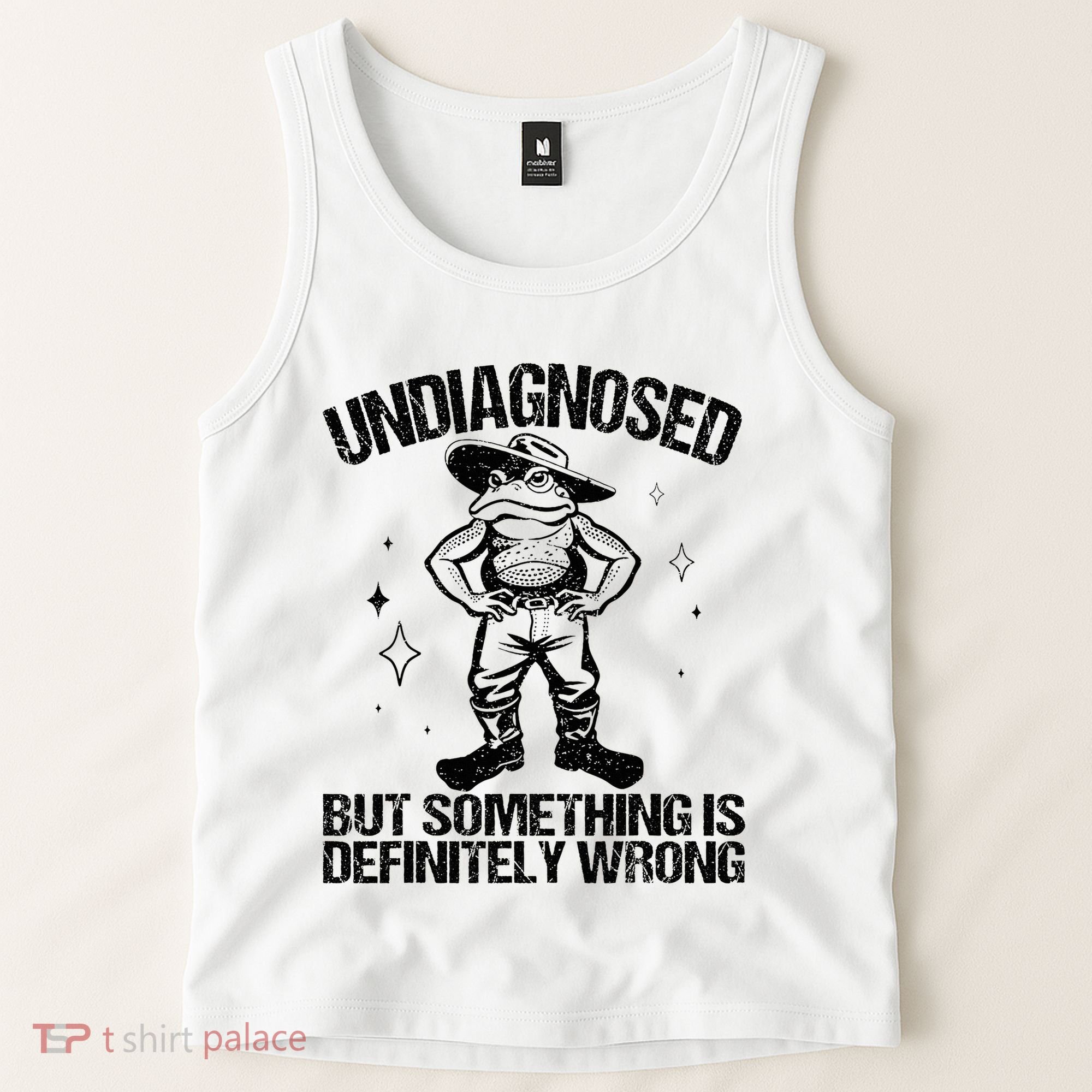 Undiagnosed But Something Is Definitely Wrong Cowboy Frog Tank Top