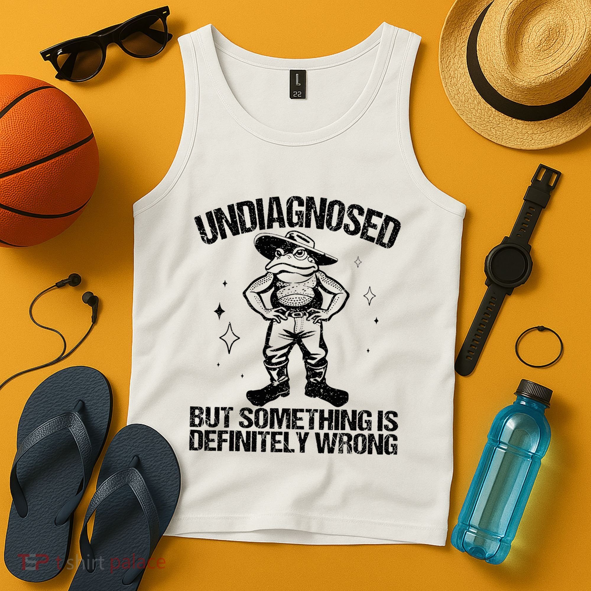 Undiagnosed But Something Is Definitely Wrong Cowboy Frog Tank Top