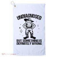 Undiagnosed But Something Is Definitely Wrong Cowboy Frog Golf Towel thumb 0