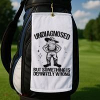 Undiagnosed But Something Is Definitely Wrong Cowboy Frog Golf Towel thumb 2