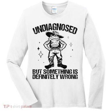 Undiagnosed But Something Is Definitely Wrong Cowboy Frog Women's Long Sleeve Shirt