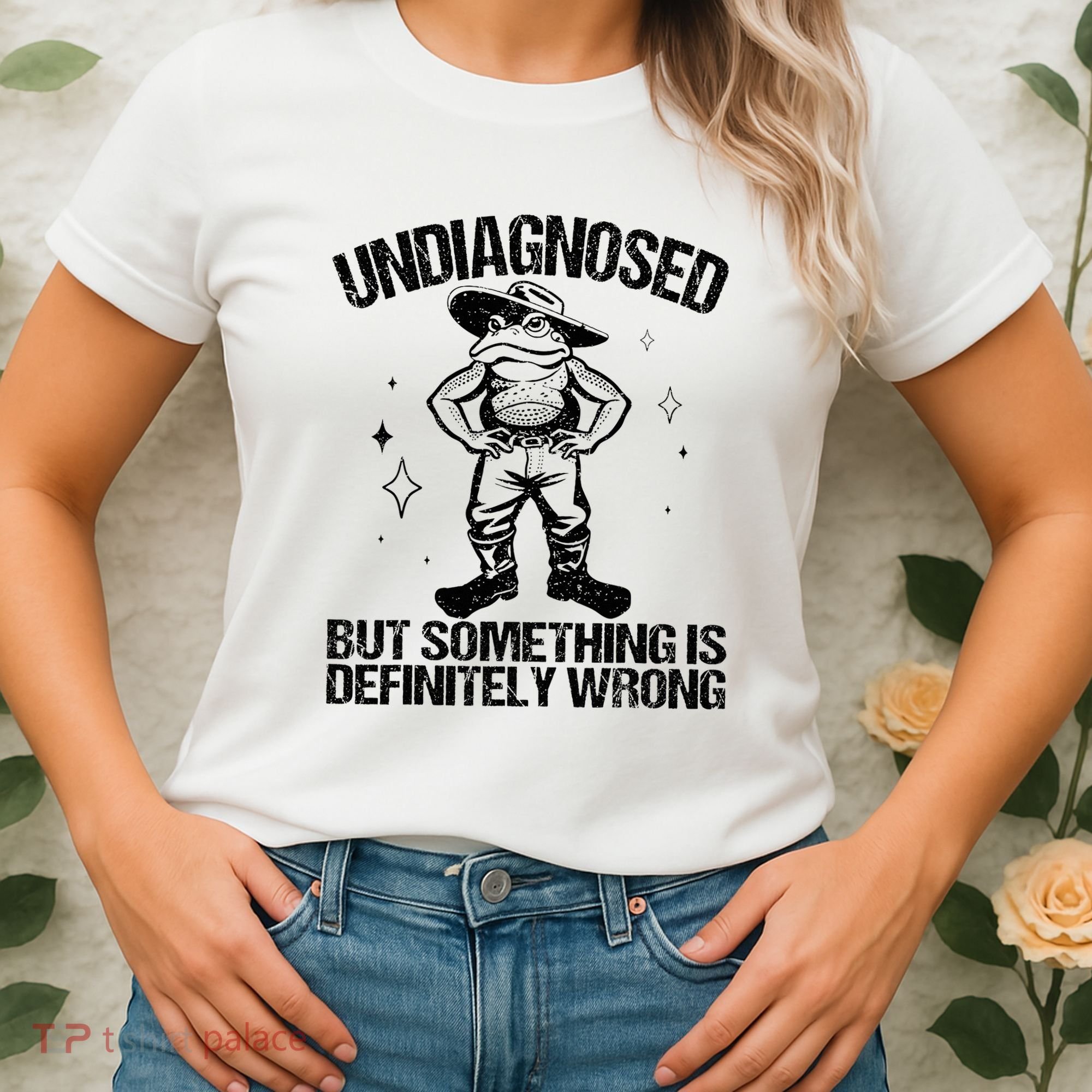Undiagnosed But Something Is Definitely Wrong Cowboy Frog Women's T-Shirt