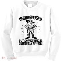 Undiagnosed But Something Is Definitely Wrong Cowboy Frog Kids Sweatshirt thumb 0