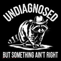 Undiagnosed But Something AinT Right Cowboy Funny Raccoon Coffee Mug thumb 5