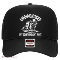 Undiagnosed But Something AinT Right Cowboy Funny Raccoon Hat thumb 0