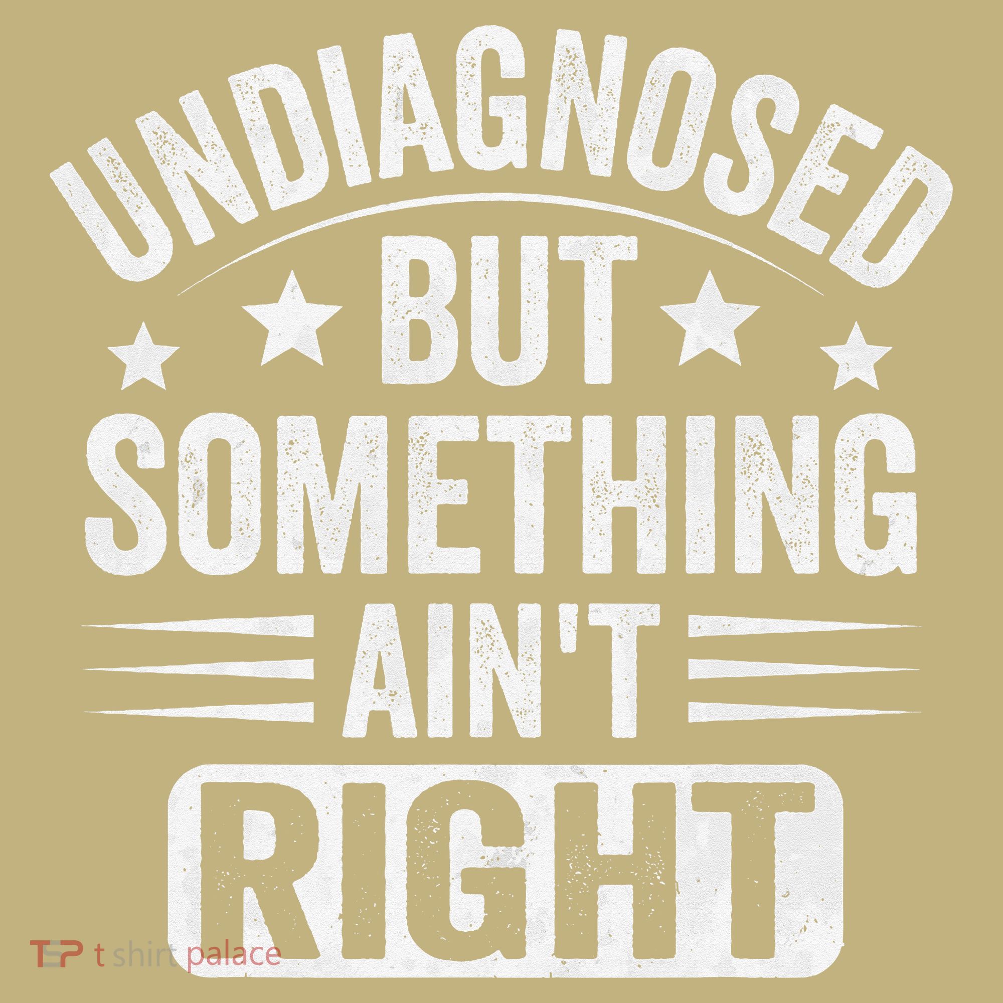 Undiagnosed But Something Aint Right Funny Sarcastic Humor Gift T-Shirt