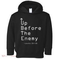 Up Before The Enemy Jocko 0430 Toddler Hoodie thumb 0