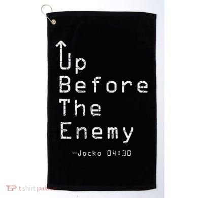 Up Before The Enemy Jocko 0430 Golf Towel