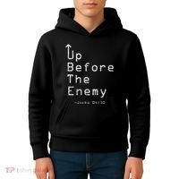 Up Before The Enemy Jocko 0430 Kids Hoodie thumb 4
