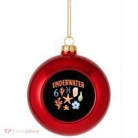 Underwater Bliss Plastic Christmas Ball Ornament thumb 0