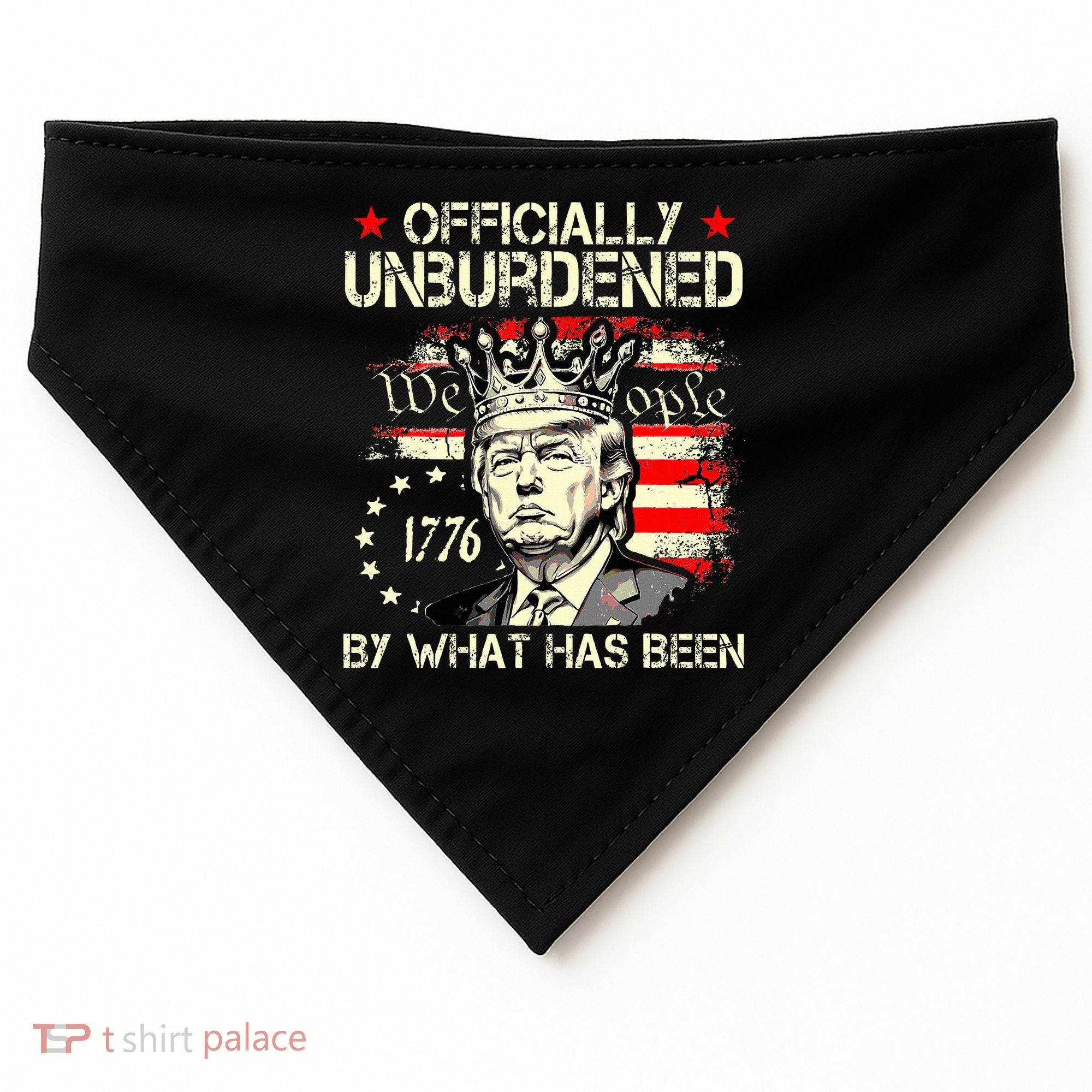 Unburdened By What Has Been Trump Victory USA-Made Doggie Bandana
