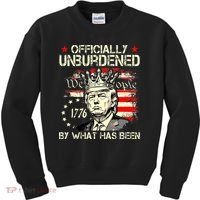 Unburdened By What Has Been Trump Victory Kids Sweatshirt thumb 0