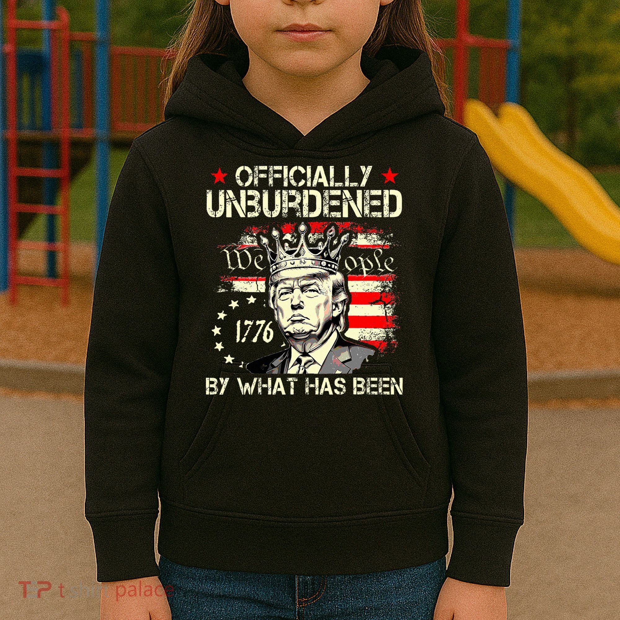 Unburdened By What Has Been Trump Victory Kids Hoodie