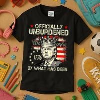 Unburdened By What Has Been Trump Victory Kids T-Shirt thumb 3