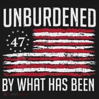 Unburdened By What Has Been Trump 47 Retro Us Flag Women's Hoodie thumb 2