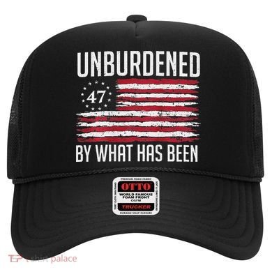 Unburdened By What Has Been Trump 47 Retro Us Flag Hat